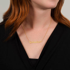 Classic Heart Style Name Necklace